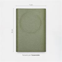 ETRES EASY WALLET NATURAL GENUINE LEATHER LIGHT GREEN