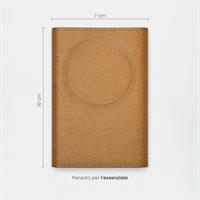 ETRES EASY WALLET NATURAL GENUINE LEATHER LIGHT BROWN