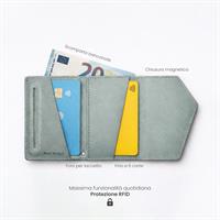 ETRES EASY WALLET NATURAL GENUINE LEATHER LIGHT BLUE