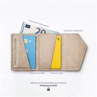 ETRES EASY WALLET NATURAL GENUINE LEATHER LIGHT PINK