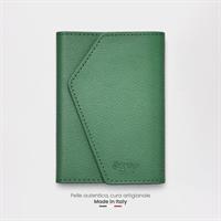 ETRES EASY WALLET NATURAL GENUINE LEATHER GREEN