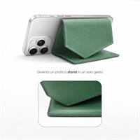 ETRES EASY WALLET NATURAL GENUINE LEATHER GREEN