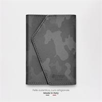 ETRES EASY WALLET CAM. GENUINE LEATHER BLACK