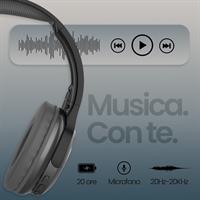 TECHMADE CUFFIE WIRELESS COLORE NERO