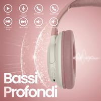 TECHMADE CUFFIE WIRELESS COLORE ROSA