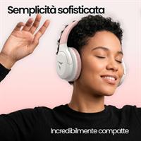 TECHMADE CUFFIE WIRELESS COLORE ROSA