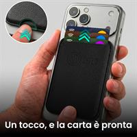 TECHMADE WALLET PORTACARTE MAGNETICO INTER CLASSIC BLACK