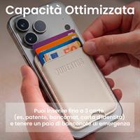 TECHMADE WALLET PORTACARTE MAGNETICO JUVENTUS CLASSIC WHITE