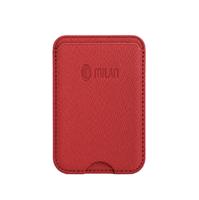 TECHMADE WALLET PORTACARTE MAGNETICO MILAN CLASSIC RED