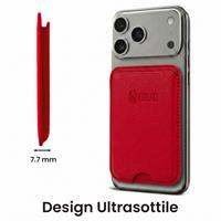 TECHMADE WALLET PORTACARTE MAGNETICO MILAN CLASSIC RED