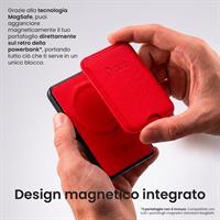 TECHMADE POWERBANK MAGNETICO+WALLET SLIM NON INTEGRATO MILAN RED