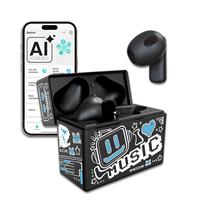 TECHMADE EARBUDS PATTERN BLU CON INTELLIGENZA ARTIFICIALE