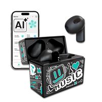 TECHMADE EARBUDS PATTERN VERDE CON INTELLIGENZA ARTIFICIALE