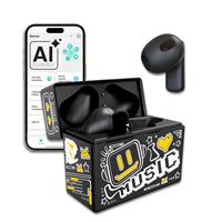 TECHMADE EARBUDS PATTERN GIALLO CON INTELLIGENZA ARTIFICIALE