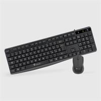 TECHMADE KIT DI TASTIERA E MOUSE CON FILO USB COLORE NERO