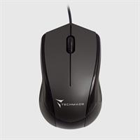 TECHMADE MOUSE OTTICO USB CON FILO BLACK