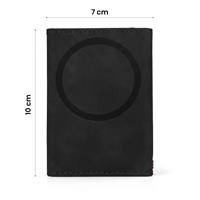 ETRES WALLET EASY IN PU LEATHER BLACK CON BOTTONE