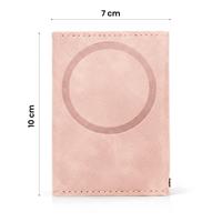 ETRES WALLET EASY IN PU LEATHER PINK CON BOTTONE