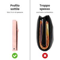 ETRES WALLET EASY IN PU LEATHER PINK CON BOTTONE
