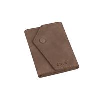 ETRES EASY WALLET IN PU LEATHER CON BOTTONE BRONW