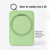 ETRES PORTA MONETE DESIGN RETTANGOLARE COMPATTO MAGSAFE GREEN