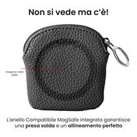 ETRES PORTA MONETE DESIGN MORBIDO COMPATTO CON MAGSAFE BLACK