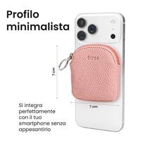ETRES PORTA MONETE DESIGN MORBIDO COMPATTO CON MAGSAFE PINK