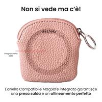 ETRES PORTA MONETE DESIGN MORBIDO COMPATTO CON MAGSAFE PINK