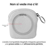 ETRES PORTA MONETE DESIGN MORBIDO COMPATTO CON MAGSAFE WHITE