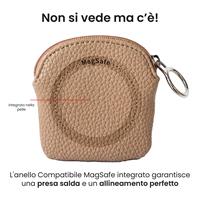 ETRES PORTA MONETE DESIGN MORBIDO COMPATTO CON MAGSAFE LHT BROWN