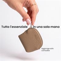 ETRES PORTA MONETE DESIGN MORBIDO COMPATTO CON MAGSAFE LHT BROWN