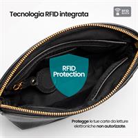 ETRES BORSA DONNA HANDBAG BLACK CON RFID E TAG NON INCLUSO