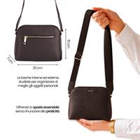 ETRES BORSA DONNA HANDBAG BROWN CON RFID E TAG NON INCLUSO
