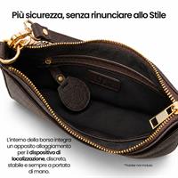 ETRES BORSA DONNA HANDBAG BROWN CON RFID E TAG NON INCLUSO