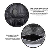 ETRES ZAINO GLAM ARCUS BLACK PATTERN CON RFID E TAG NON INCLUSO