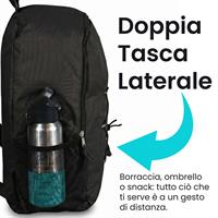 TECHMADE ZAINO SPORT STYLE (29x15x40 CM) NERO
