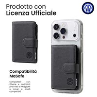 TECHMADE SMART WALLET SLIDE 7 CARTE CASE ALLUMINIO INTER BLACK