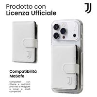 TECHMADE SMART WALLET SLIDE 7 CARTE CASE ALLUMINIO JUVE WHITE