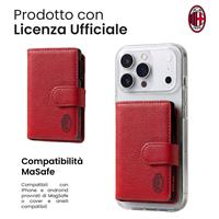 TECHMADE SMART WALLET SLIDE 7 CARTE CASE ALLUMINIO MILAN RED