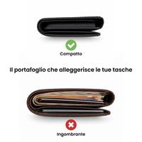 ETRES FLIP WALLET CON SCOMPARTO BANCONOTE BLACK
