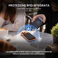 ETRES FLIP WALLET CON SCOMPARTO BANCONOTE BLACK