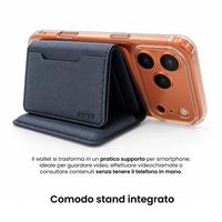 ETRES FLIP WALLET CON SCOMPARTO BANCONOTE BLU