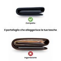 ETRES FLIP WALLET CON SCOMPARTO BANCONOTE BLU