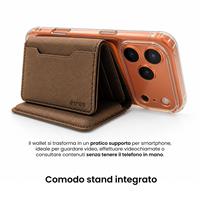 ETRES FLIP WALLET CON SCOMPARTO BANCONOTE BROWN