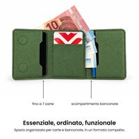 ETRES FLIP WALLET CON SCOMPARTO BANCONOTE GREEN