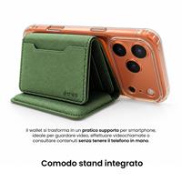 ETRES FLIP WALLET CON SCOMPARTO BANCONOTE GREEN