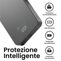 TECHMADE POWERBANK WIRELESS E USB-C 10000mAh | GREY