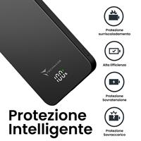 TECHMADE POWERBANK WIRELESS E USB-C 5000mAh | BLACK