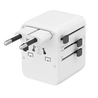 TECHMADE GEMBIRD ADATTATORE UNIVERSALE DA VIAGGIO 20W BIANCO