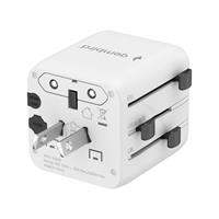 TECHMADE GEMBIRD ADATTATORE UNIVERSALE DA VIAGGIO BIANCO